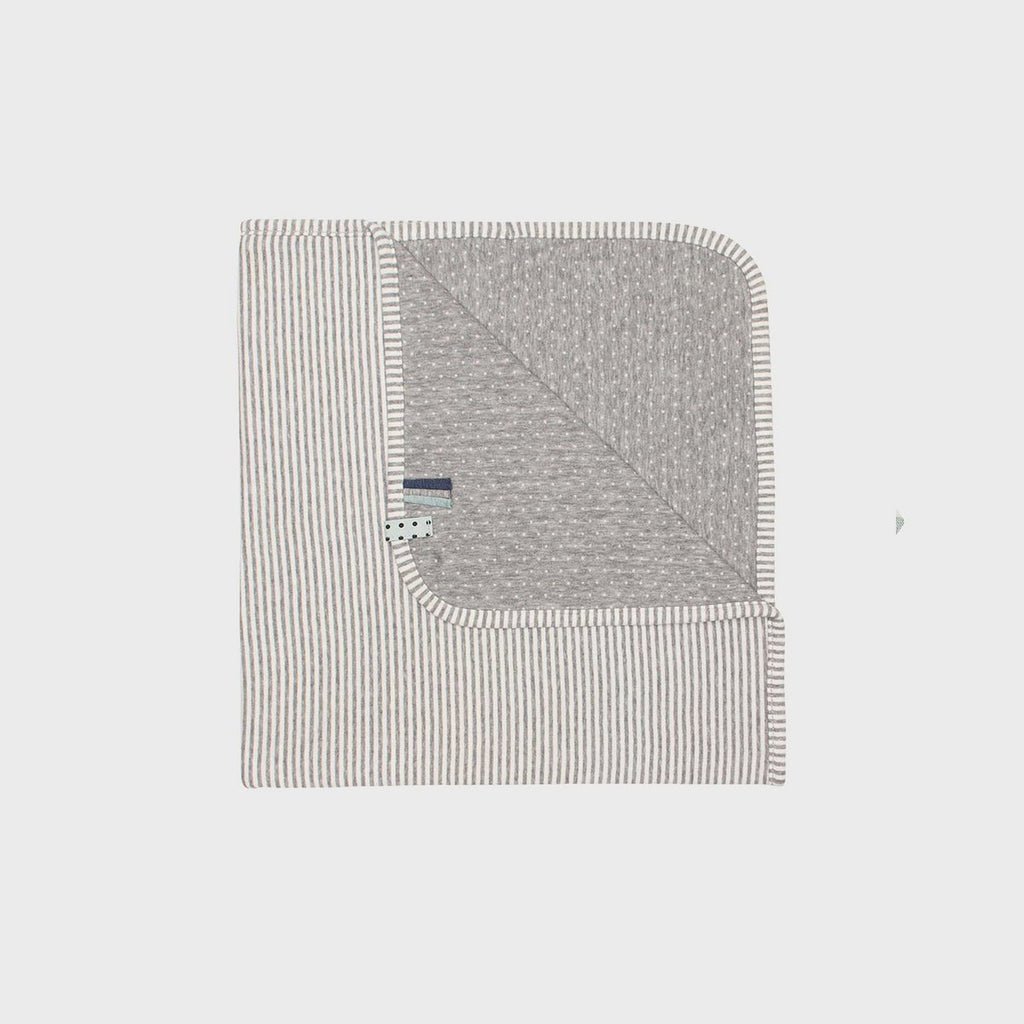 Couverture bébé en coton bio – Gris