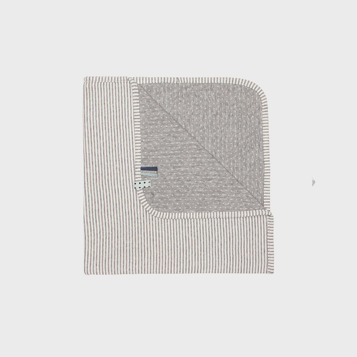 Couverture bébé en coton bio – Gris