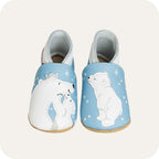 Chaussons bébé en cuir souple – Câlin d’ours