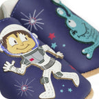 Chaussons bébé en cuir souple – Spationaute
