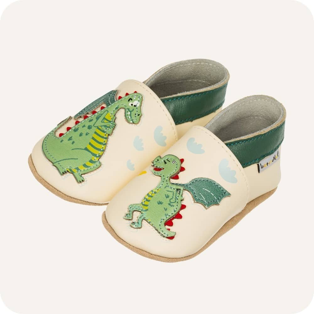 Chaussons bébé en cuir souple – Dragon et Fils
