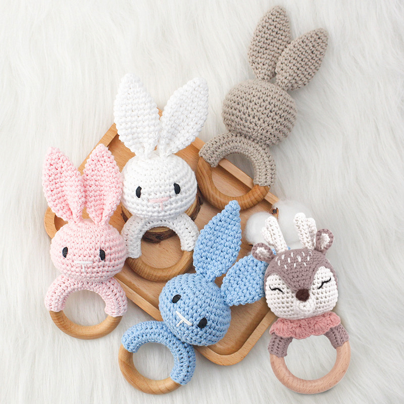 Hochet au crochet – Collection Animaux Douillets