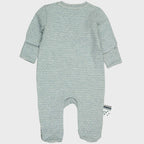 Pyjama Une-Pièce en Coton Bio – Aqua mélangé