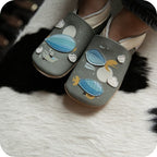 Chaussons bébé en cuir souple – Zeppelin