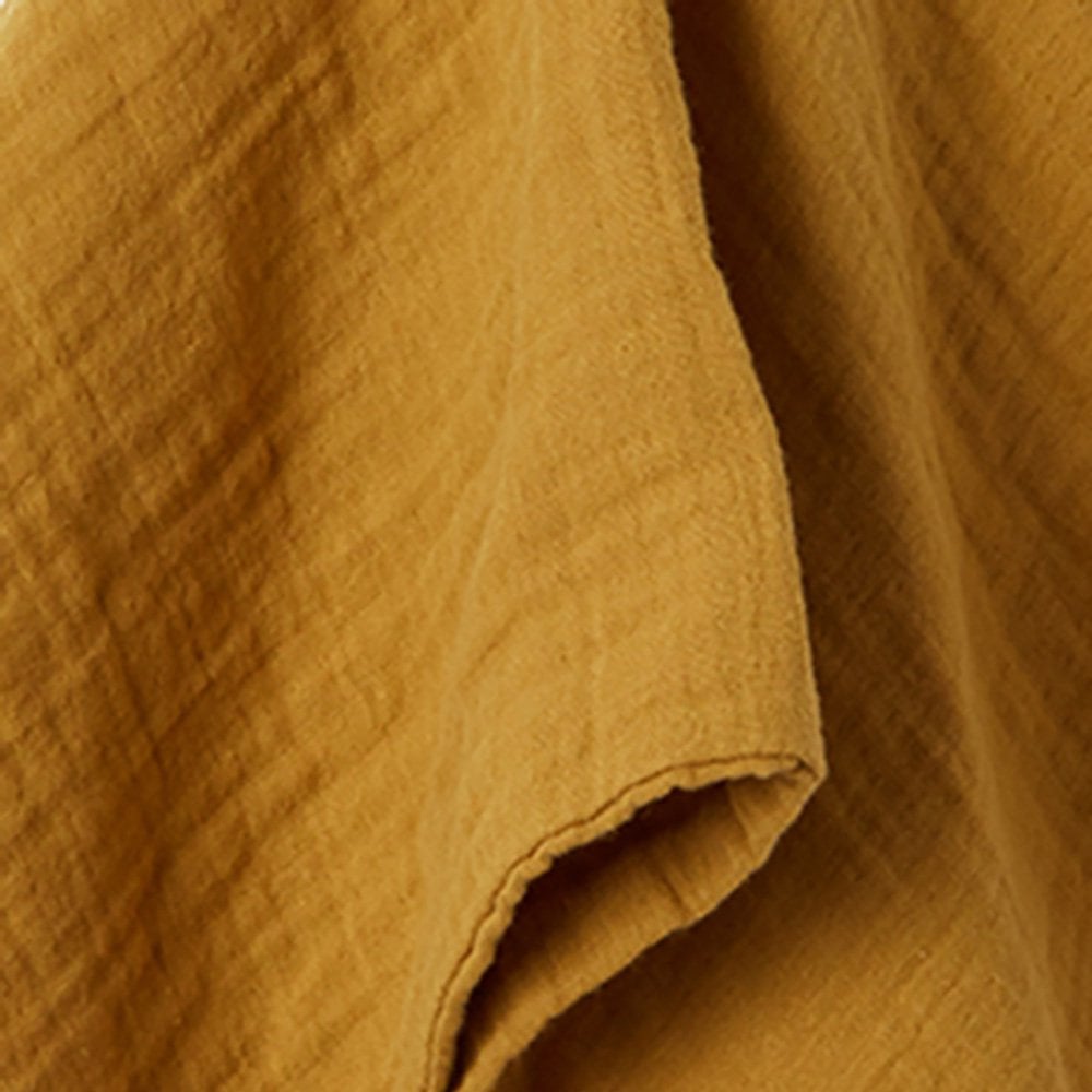 Jouet câlin en mousseline bio – Moutarde