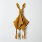 Jouet câlin en mousseline bio – Moutarde