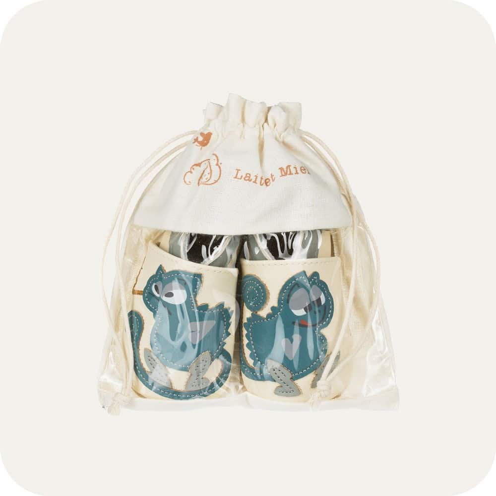 Chaussons bébé en cuir souple – Caméléon Glouton
