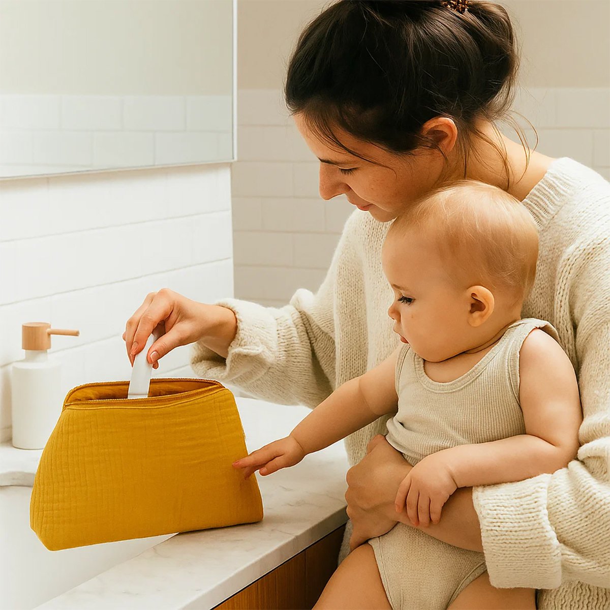 Trousse de Toilette en Coton Bio Honey