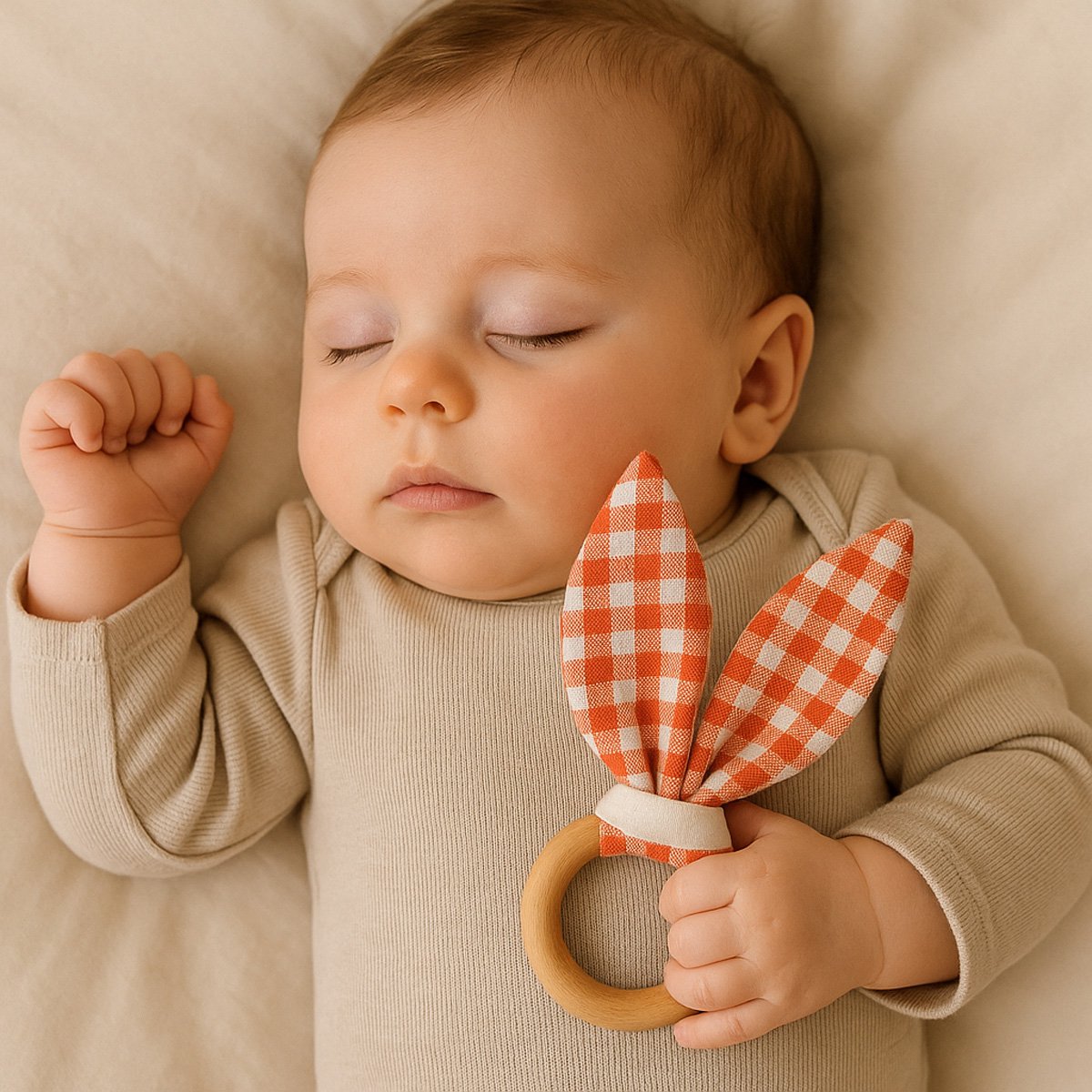 Anneau de Dentition en Coton Bio – Vichy