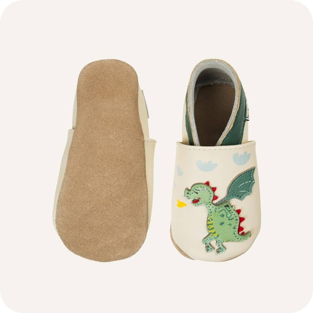 Chaussons bébé en cuir souple – Dragon et Fils