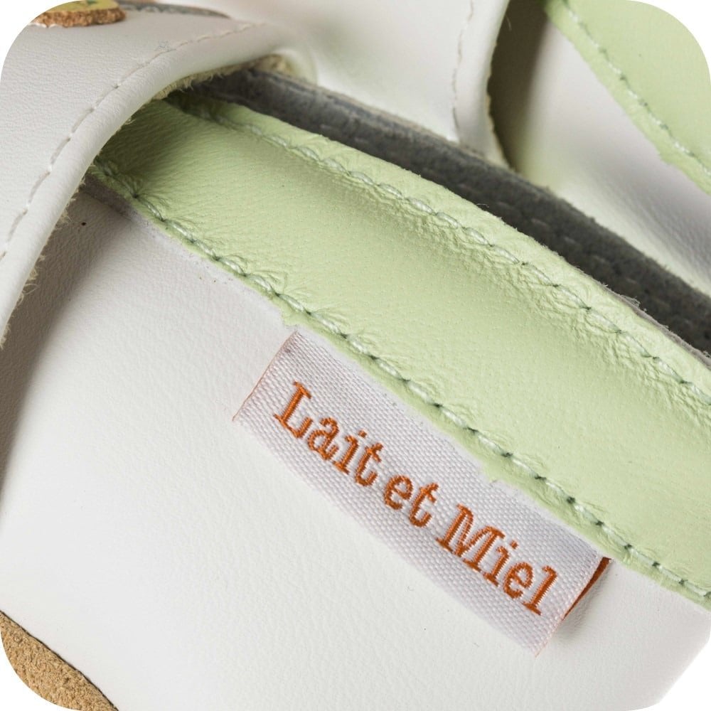 Chaussons bébé en cuir souple – Cactus