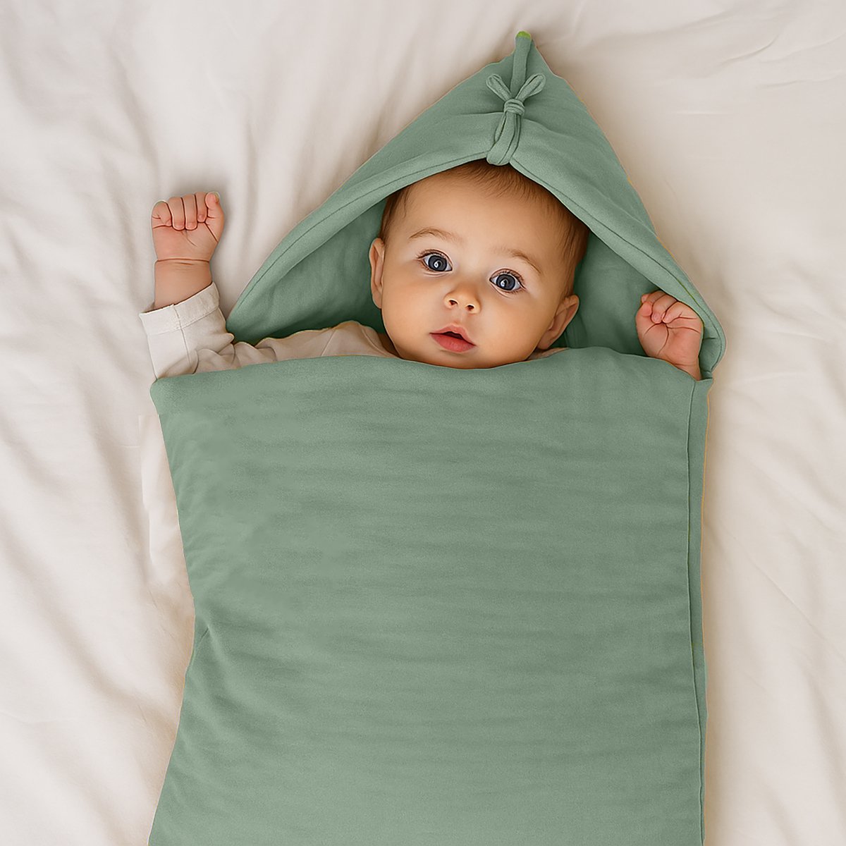 Nid d’Ange – Coton Bio Vert Sauge