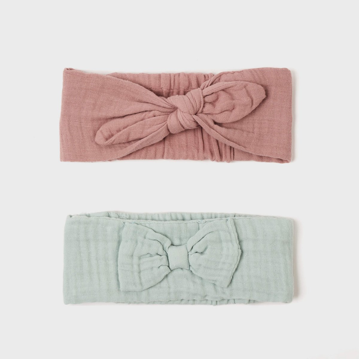 Bandeaux Bébé en Coton Bio – Lot de 2