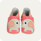 Chaussons bébé en cuir souple – Bisou d’Éléphants