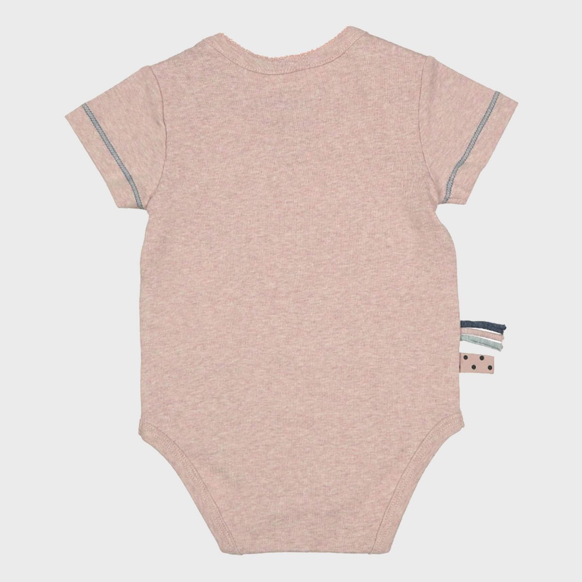 Body Bébé Bio à Manches Courtes – Rose