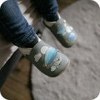 Chaussons bébé en cuir souple – Zeppelin