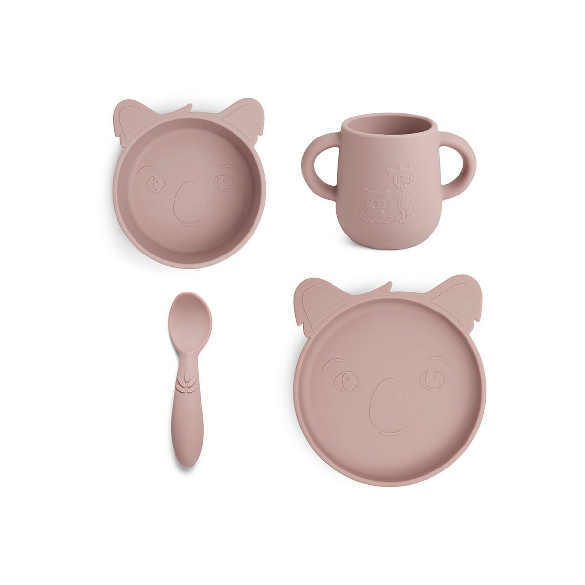 Service de table en silicone – Lykke Koala Rose des Bois