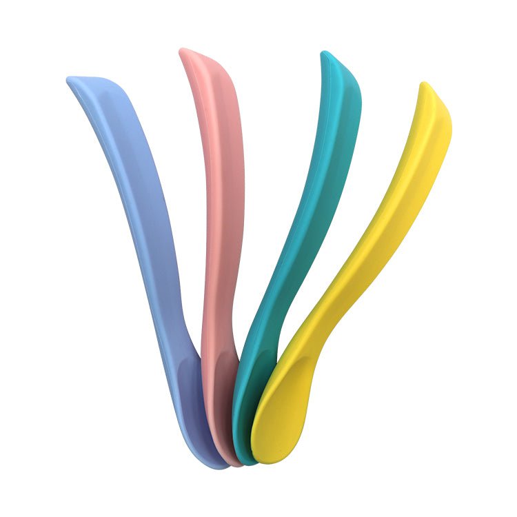 Ensemble de cuillères courbées en silicone – 4 pièces
