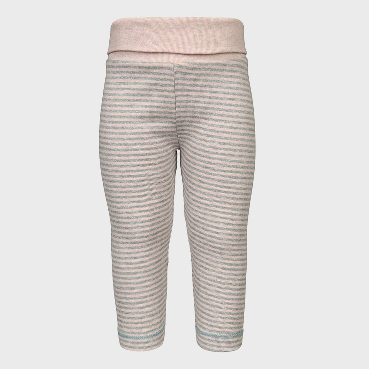 Legging Bébé en Coton Bio –  Rayures Rose