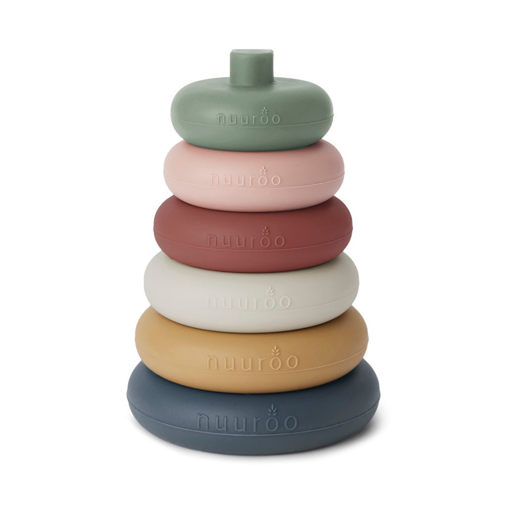 Jouet d’Activité Sasha – Tour d’Empilement en Silicone