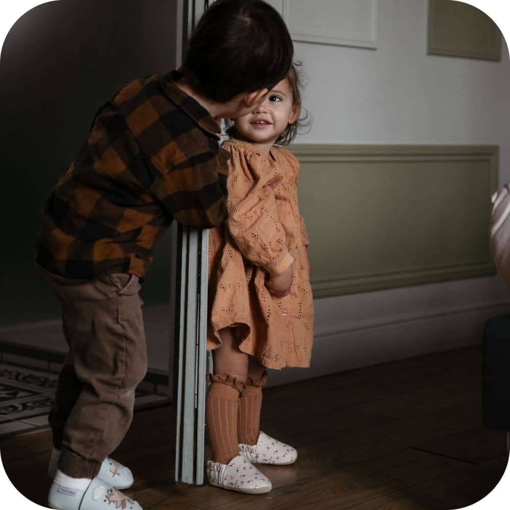 Chaussons bébé en coton – Rouge-Gorge