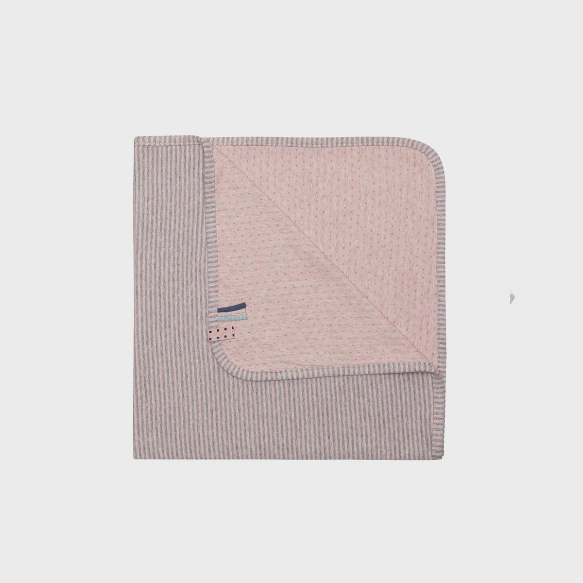 Couverture bébé en coton bio – Rose