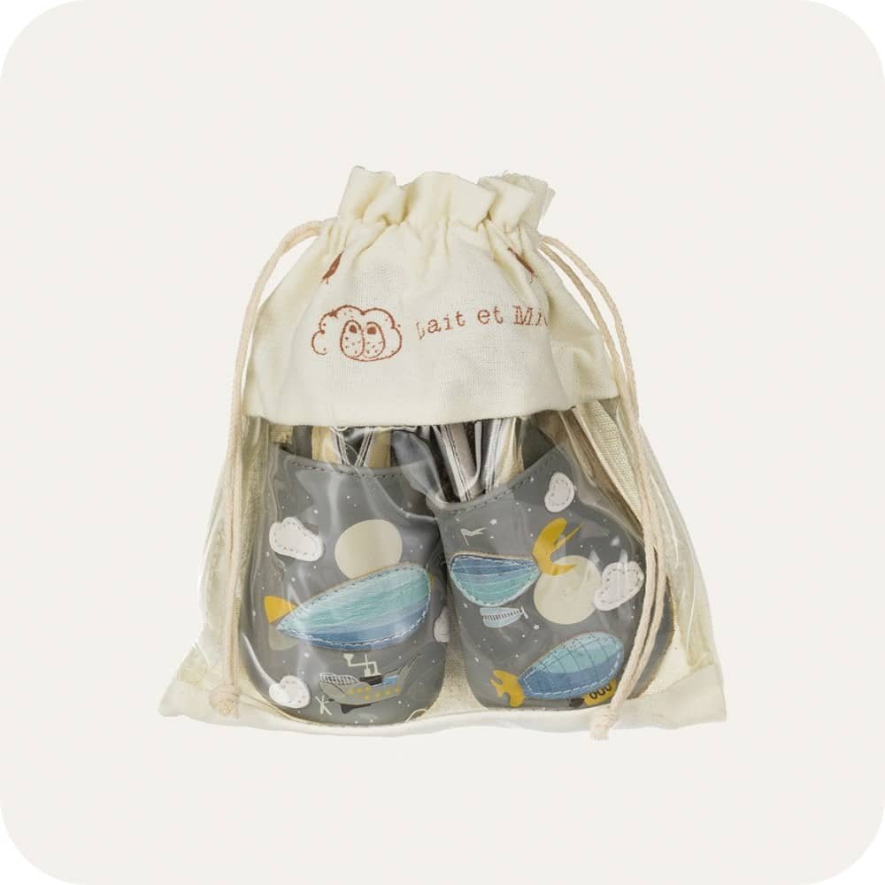 Chaussons bébé en cuir souple – Zeppelin