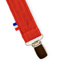 Attache-Tétine en Coton Bio – Teddy Fraise