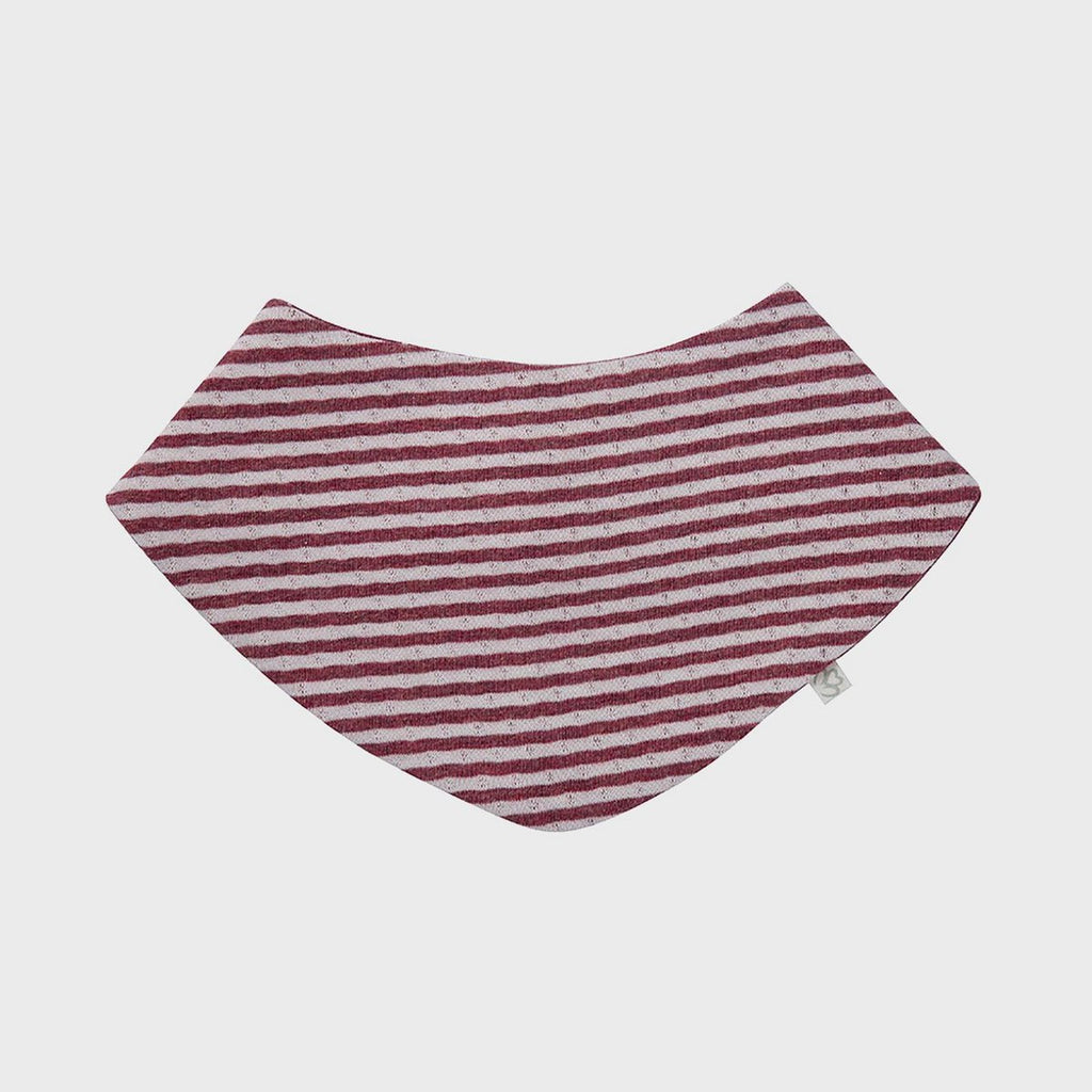 Bavoir bébé en coton bio – Bordeaux