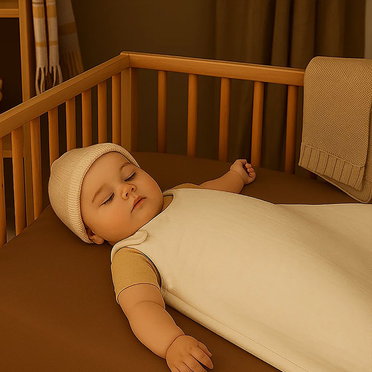 Gigoteuse Hiver en Coton Bio Blanc