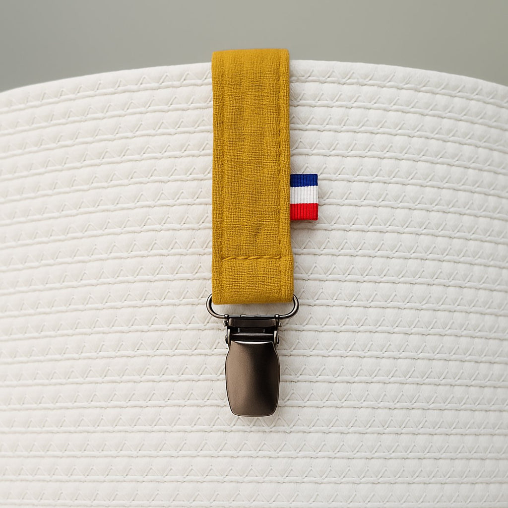 Attache-Tétine en Coton Bio – Teddy Honey