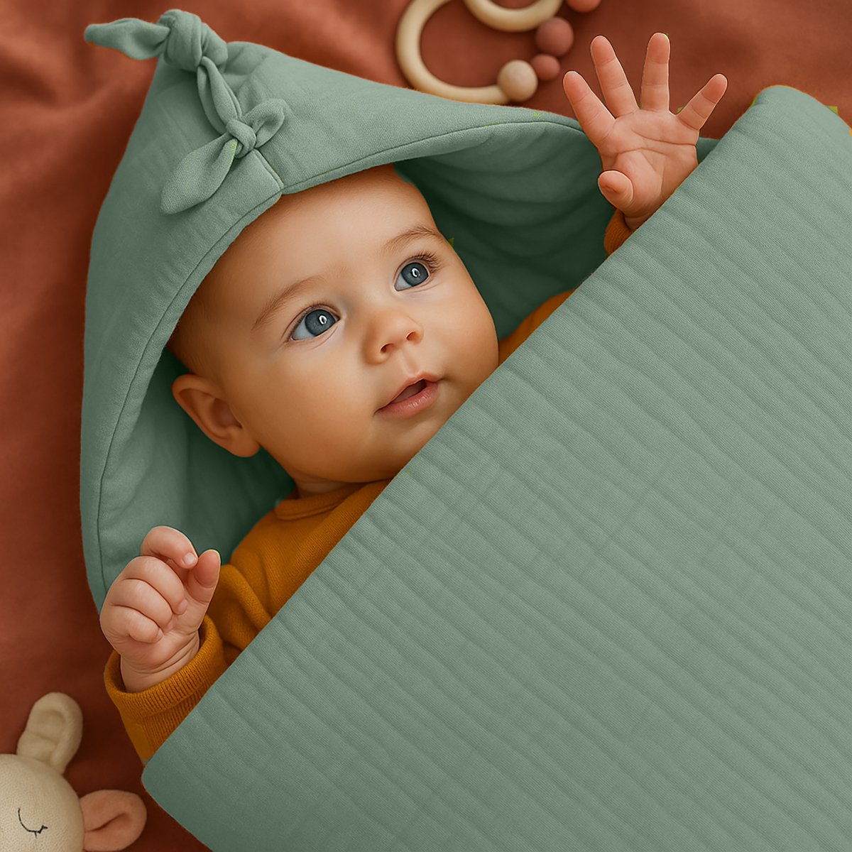 Nid d’Ange – Coton Bio Vert Sauge