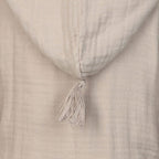 OrganicEra Peignoir bébé en mousseline bio - Gris