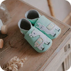 Chaussons bébé en cuir souple – Lamas