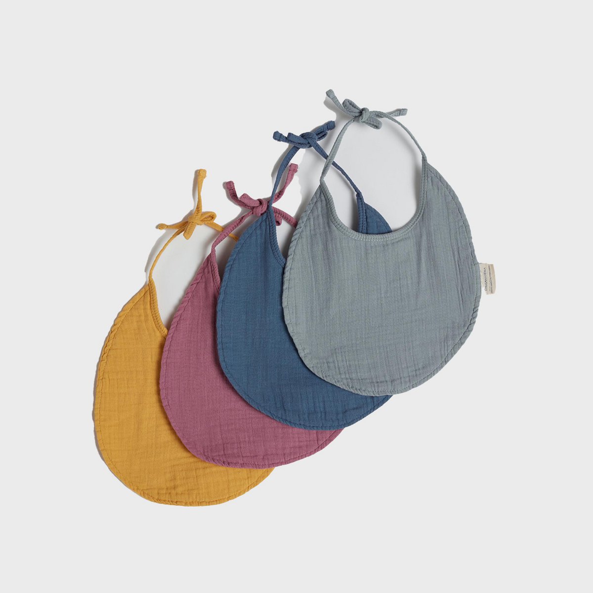 Bavoirs en Mousseline Bio – Lot de 4