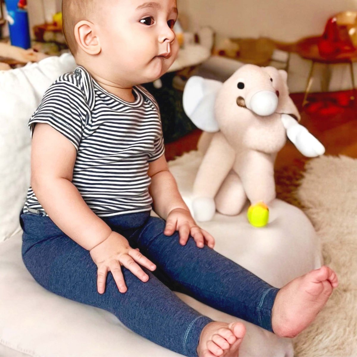 Legging Bébé en Coton Bio –  Indigo