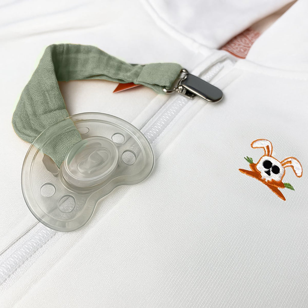 Attache-Tétine en Coton Bio – Teddy Vert