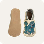 Chaussons bébé en cuir souple – Caméléon Glouton