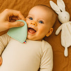 Lingettes lavables en Coton Bio Blanc et Vert