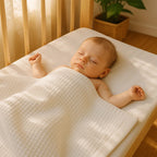 Couverture Nid d'Abeilles en Coton Bio Aiko