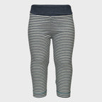 Legging Bébé en Coton Bio - Rayé Indigo