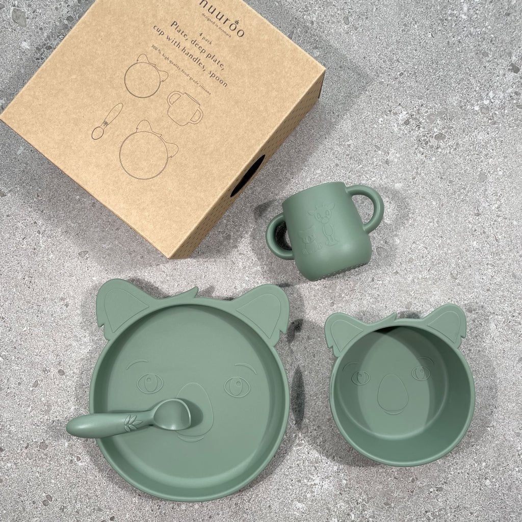 Service de table en silicone – Lykke Koala Vert Poussiéreux