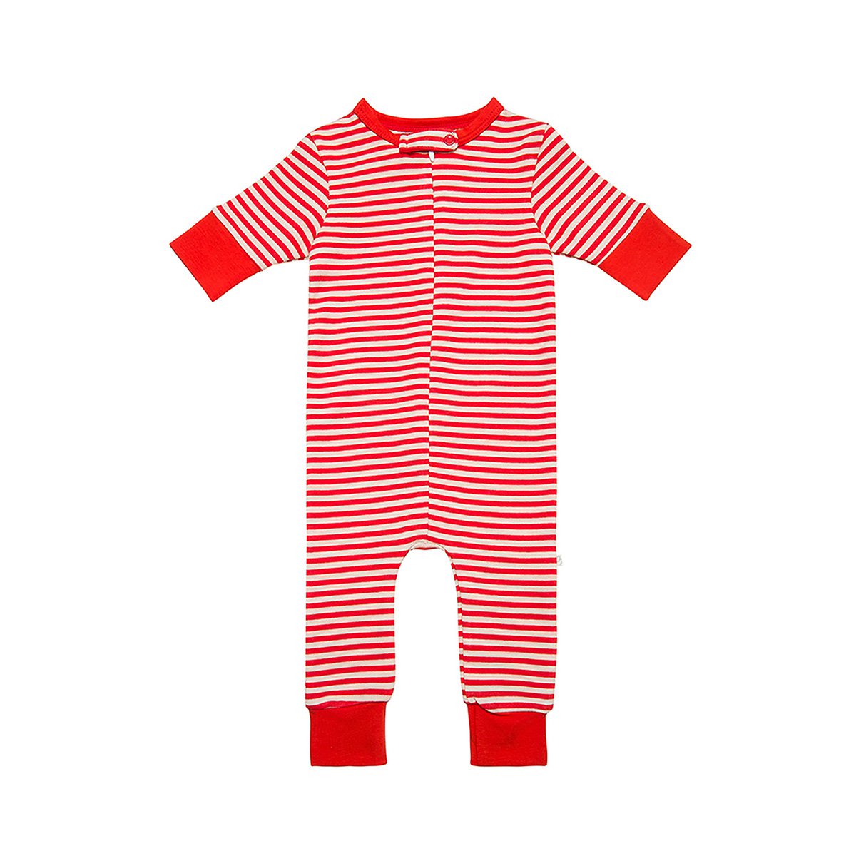 Pyjama Bébé Rayé Bio – OrganicEra (Fermeture Éclair)