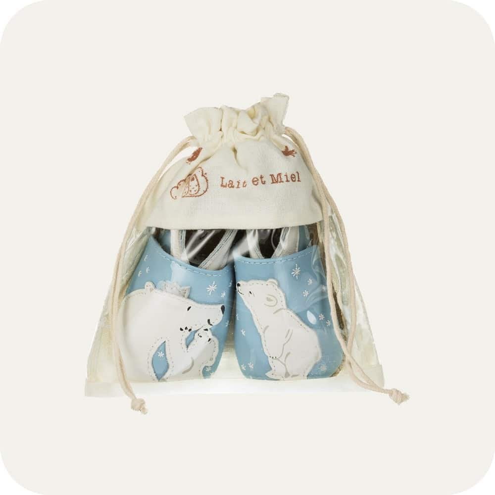 Chaussons bébé en cuir souple – Câlin d’ours