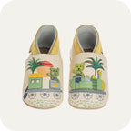 Chaussons bébé en cuir souple – Petit Train