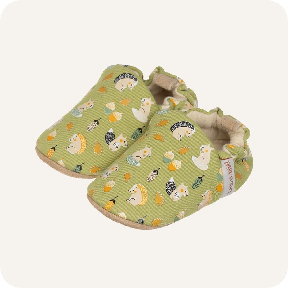 Chaussons bébé en coton – Petit-Gris