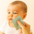 Lingettes lavables en Coton Bio Blanc et Vert