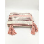 Couverture Bohémian en Coton Bio – Rose