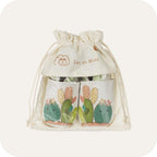 Chaussons bébé en cuir souple – Cactus