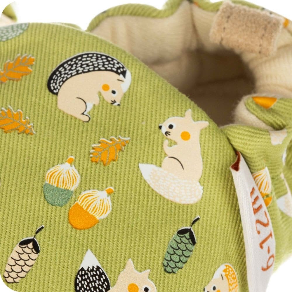 Chaussons bébé en coton – Petit-Gris